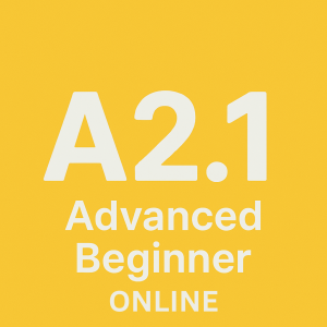 A2.1 Advanced Beginner Online